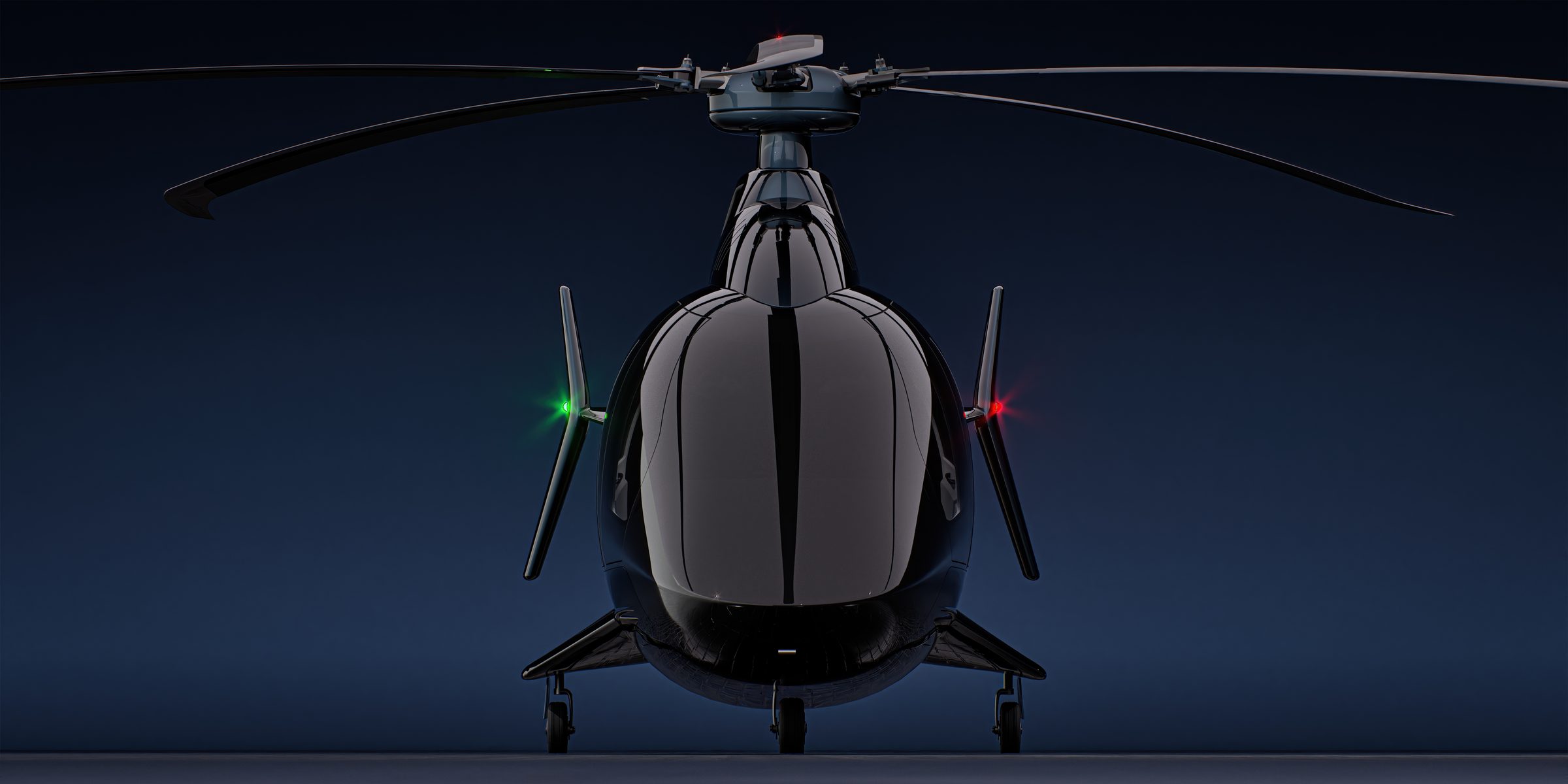 Fixius next-generation rotorcraft, studio front view